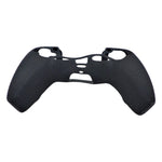 Skin grip cover for Sony PS5 controller silicone rubber leather textured - Black | ZedLabz - ZedLabz800725