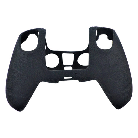 Skin grip cover for Sony PS5 controller silicone rubber leather textured - Black | ZedLabz - ZedLabz800725