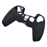 Skin grip cover for Sony PS5 controller silicone rubber leather textured - Black | ZedLabz - ZedLabz800725