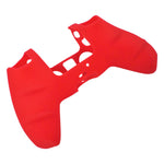 Skin grip cover for Sony PS5 controller silicone rubber leather textured - Red | ZedLabz - ZedLabz800726