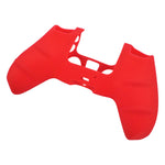 Skin grip cover for Sony PS5 controller silicone rubber leather textured - Red | ZedLabz - ZedLabz800726