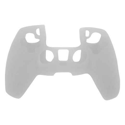 Skin grip cover for Sony PS5 controller silicone rubber leather textured - Semi Clear | ZedLabz - ZedLabz800727