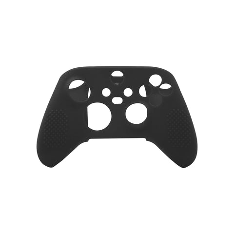 Skin grip cover for Xbox Series X controller soft silicone rubber with ribbed handle - Black | ZedLabz - 1