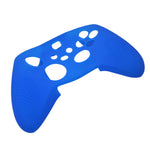 Skin grip cover for Xbox Series X controller soft silicone rubber with ribbed handle - Blue | ZedLabz - 4