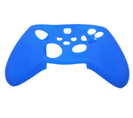 Skin grip cover for Xbox Series X controller soft silicone rubber with ribbed handle - Blue | ZedLabz - 3