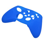 Skin grip cover for Xbox Series X controller soft silicone rubber with ribbed handle - Blue | ZedLabz - 5