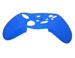 Skin grip cover for Xbox Series X controller soft silicone rubber with ribbed handle - Blue | ZedLabz - 6