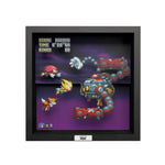 Sonic the Hedgehog Heroes Vs. Dr. Eggman scene video game (2017) shadow box art officially licensed 9x9 inch (23x23cm) | Pixel Frames - 2