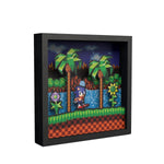 Sonic the Hedgehog Idle pose scene video game (1991) shadow box art officially licensed 9x9 inch (23x23cm) | Pixel Frames - 2