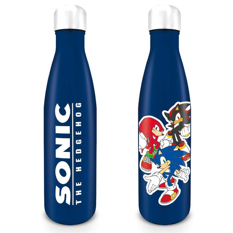 Sonic The Hedgehog Speed Trio 540ml/ 19oz double walled metal drinks bottle - blue | Pyramid - 1