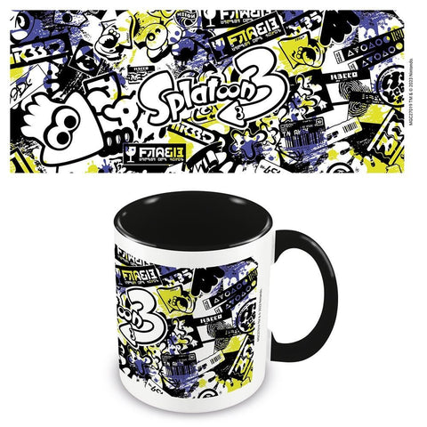 Splatoon 3 Graffiti official mug 11oz/315ml White & black | Pyramid - 1