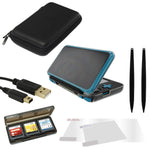 Starter accessories kit for Nintendo 2DS XL including flexi gel cover, screen protectors, storage bag, charging cable, game case & XL stylus | ZedLabz - 8