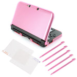 Starter kit for 3DS XL Nintendo stylus, protective screen & console cover - Glitter pink | ZedLabz - 1