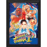 Street Fighter 2 Legends lenticular frame 3D wall art officially licensed 10"x12" inch (23x30cm) | Pixel Frames - 1