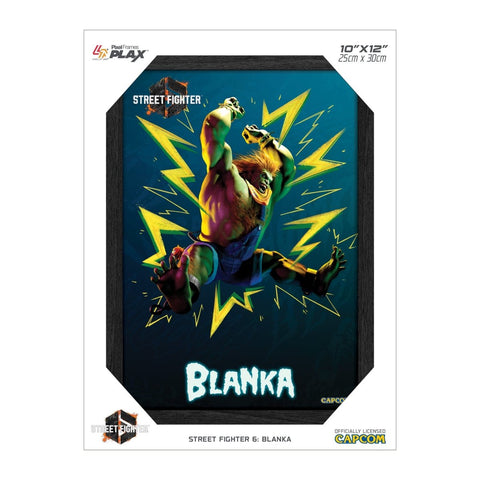 Street Fighter 6 Blanka Plax lenticular frame 3D wall art officially licensed 10"x12" inch (23x30cm) | Pixel Frames - 2