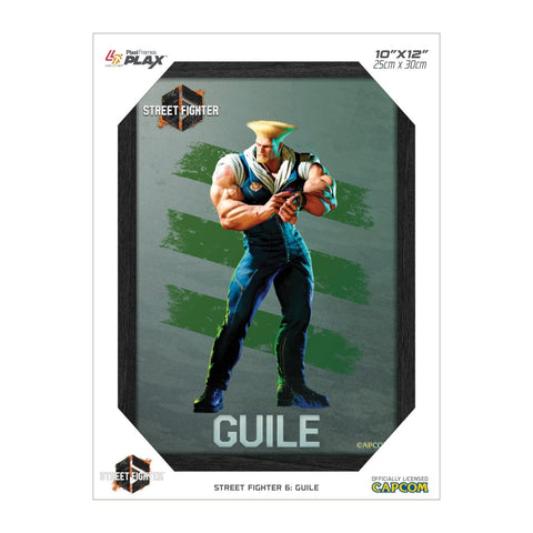 Street Fighter 6 Guile Plax lenticular frame 3D wall art officially licensed 10"x12" inch (23x30cm) | Pixel Frames - 2