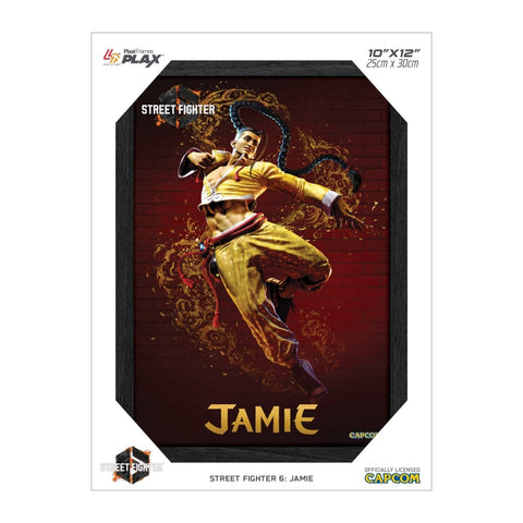 Street Fighter 6 Jamie Plax lenticular frame 3D wall art officially licensed 10"x12" inch (23x30cm) | Pixel Frames - 2