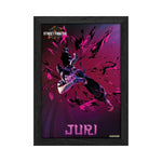 Street Fighter 6 Juri Plax lenticular frame 3D wall art officially licensed 10"x12" inch (23x30cm) | Pixel Frames - 1