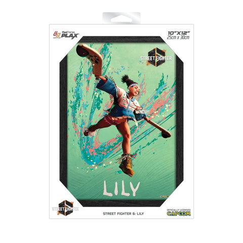 Street Fighter 6 Lily Plax lenticular frame 3D wall art officially licensed 10"x12" inch (23x30cm) | Pixel Frames - 2