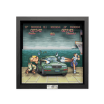 Street Fighter Car Scene video game (1991) shadow box art officially licensed 9x9 inch (23x23cm) | Pixel Frames - 2