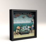 Street Fighter Car Scene video game (1991) shadow box art officially licensed 9x9 inch (23x23cm) | Pixel Frames - 3