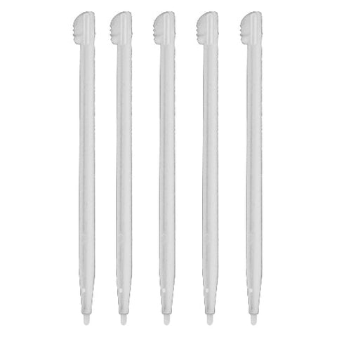 Stylus for DSi XL LL Nintendo console slot in touch pen compatible replacement - 5 pack white | ZedLabz - 2