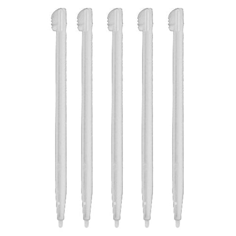 Stylus for DSi XL LL Nintendo console slot in touch pen compatible replacement - 5 pack white | ZedLabz - 2