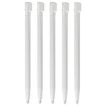 Stylus for DSi XL LL Nintendo console slot in touch pen compatible replacement - 5 pack white | ZedLabz - 1