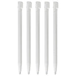 Stylus for DSi XL LL Nintendo console slot in touch pen compatible replacement - 5 pack white | ZedLabz - 1