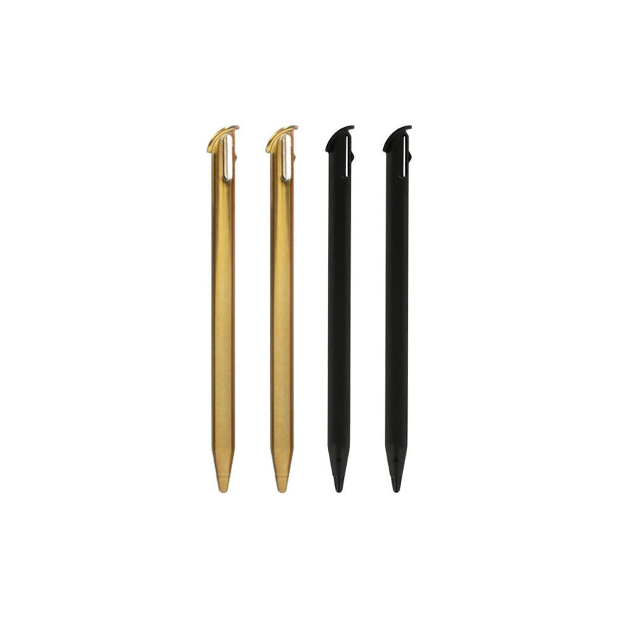 Stylus for new 3DS XL (2015 model) Nintendo slot in touch pen - 4 pack black & gold | ZedLabz - 1