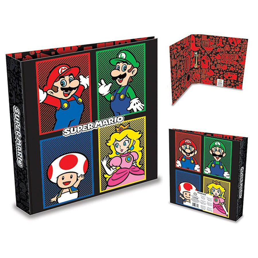 Super Mario (4 Colour) 2 Ring binder A4 folder | Pyramid - 1