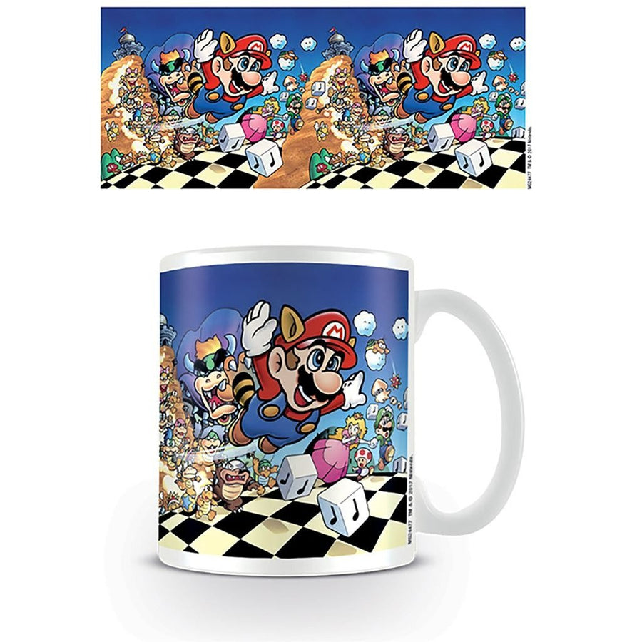 Super Mario art official mug 11oz/315ml white ceramic | Pyramid - 1