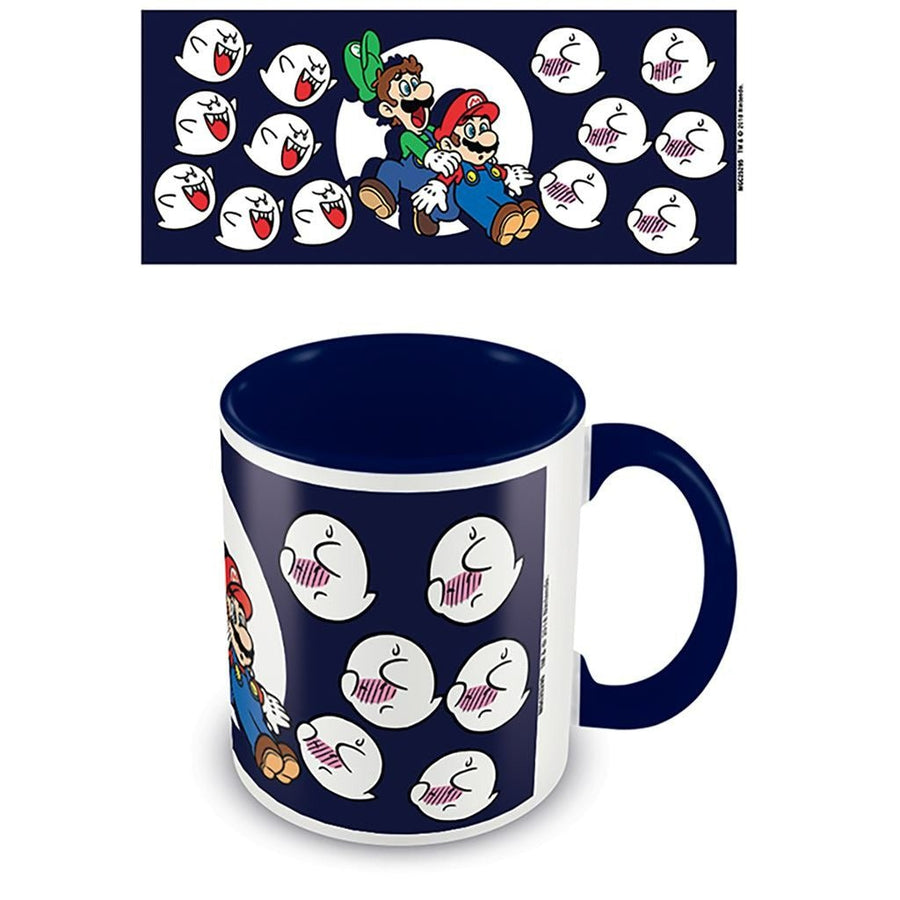 Super Mario Boos official mug 11oz/315ml blue & white ceramic | Pyramid - 1