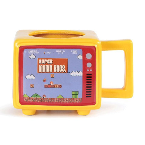 Super Mario Bros Yoshi like a boss retro TV shaped official mug 17oz/500ml | Pyramid - 1