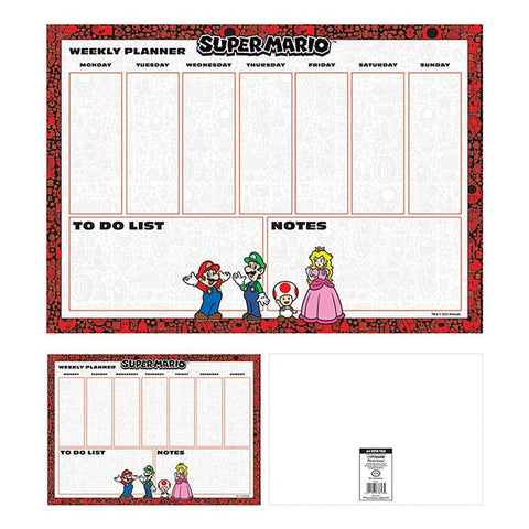 Super Mario (core) A4 weekly planner desk pad | Pyramid - 1