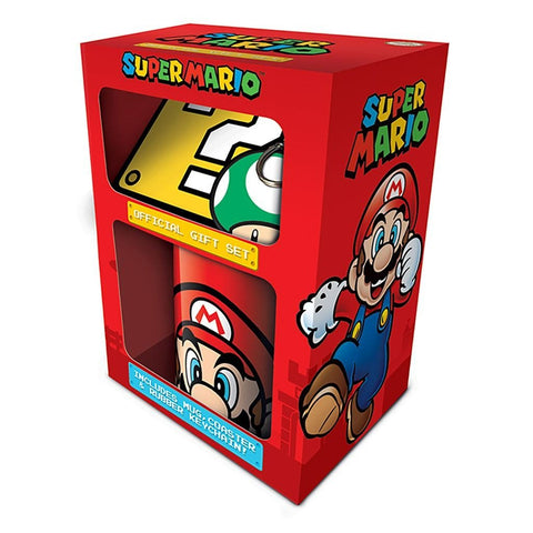 Super Mario Gift Set including Mug, Coaster & Keychain officially licensed | Pyramid - 1