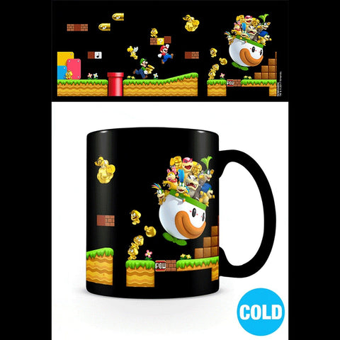 Super Mario gold coin rush heat changing official mug 11oz/315ml Black | Pyramid - 2