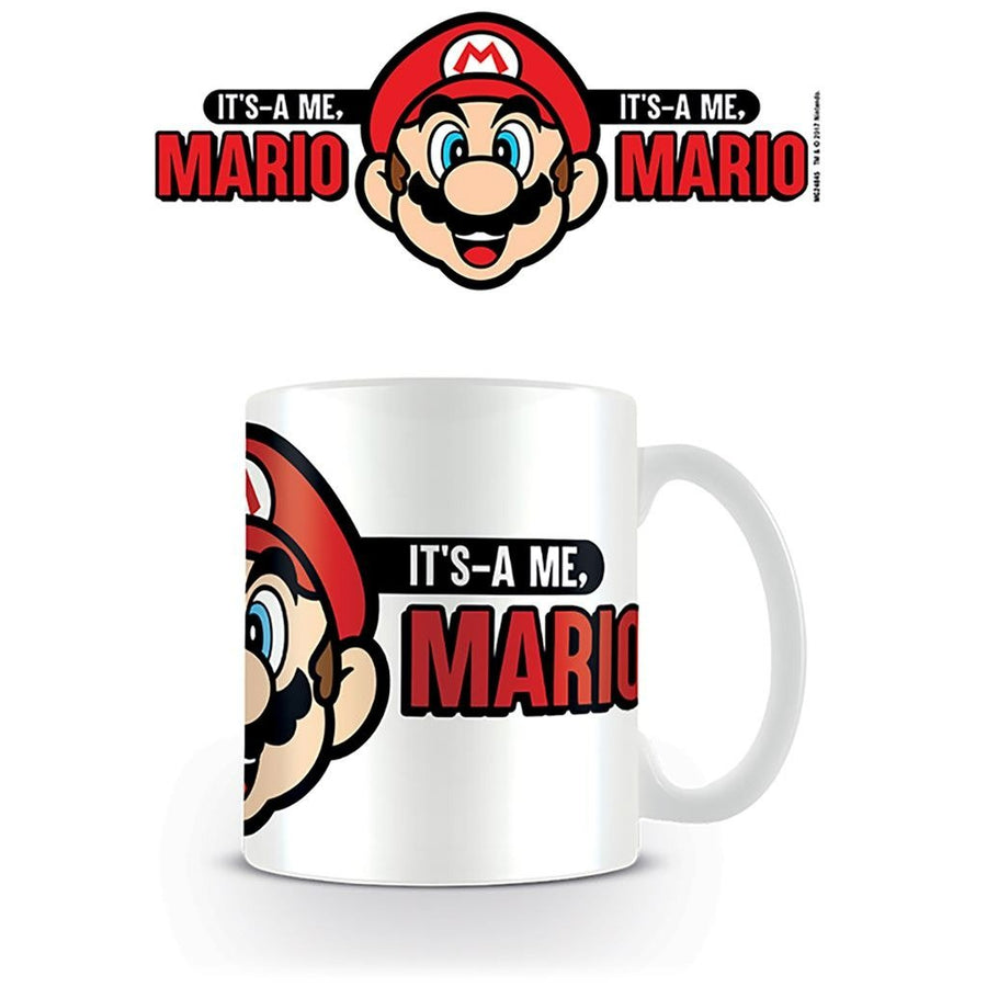 Super Mario It's Me MARIO official mug 11oz/315ml white ceramic | Pyramid - 1