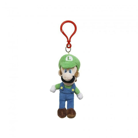 Super Mario Luigi dangler keyring mini 5" plush toy Nintendo officially licensed | Sanei - 1