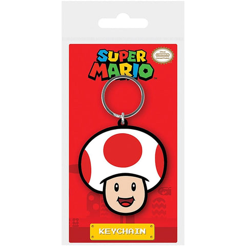 Super Mario series official keyring featuring Toad PVC Keychain | Pyramid - 1