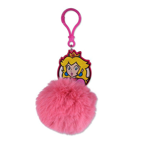 Super Mario series official keyring Princess Peaches pompom Keychain | Pyramid - 1