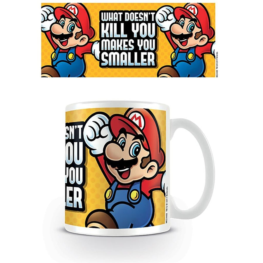 Super Mario What Doesn't Kill You official mug 11oz/315ml white ceramic | Pyramid - 1