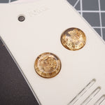 Hand cast custom resin buttons for Nintendo Game Boy Advance - Gold Flake | Lab Fifteen Co