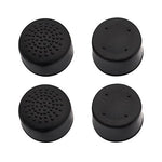 Tall XL concave & convex soft silicone thumb grips for Sony PS4. Analogue thumb stick non slip grip caps for Playstation 4 controller, pack of 4 - Black | ZedLabz - 4