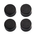 Tall XL concave & convex soft silicone thumb grips for Sony PS4. Analogue thumb stick non slip grip caps for Playstation 4 controller, pack of 4 - Black | ZedLabz - 3