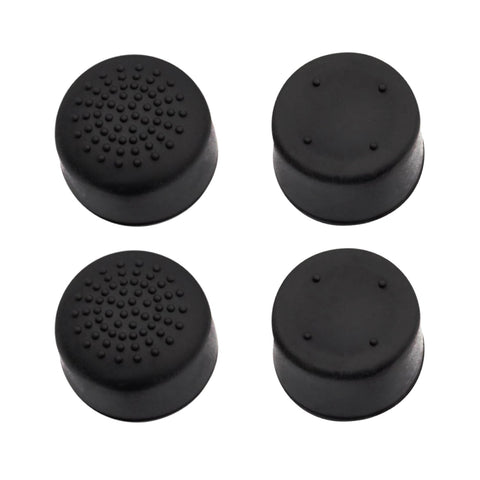 Tall XL concave & convex soft silicone thumb grips for Sony PS4. Analogue thumb stick non slip grip caps for Playstation 4 controller, pack of 4 - Black | ZedLabz - 1