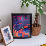 Tetris video game artwork (1989) shadow box art officially licensed 9x12 inch (23x30cm) | Pixel Frames - 8