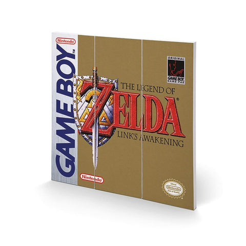 The Legend of Zelda GameBoy 30 x 30cm Square Wood Panel Print wall art | Pyramid - 1