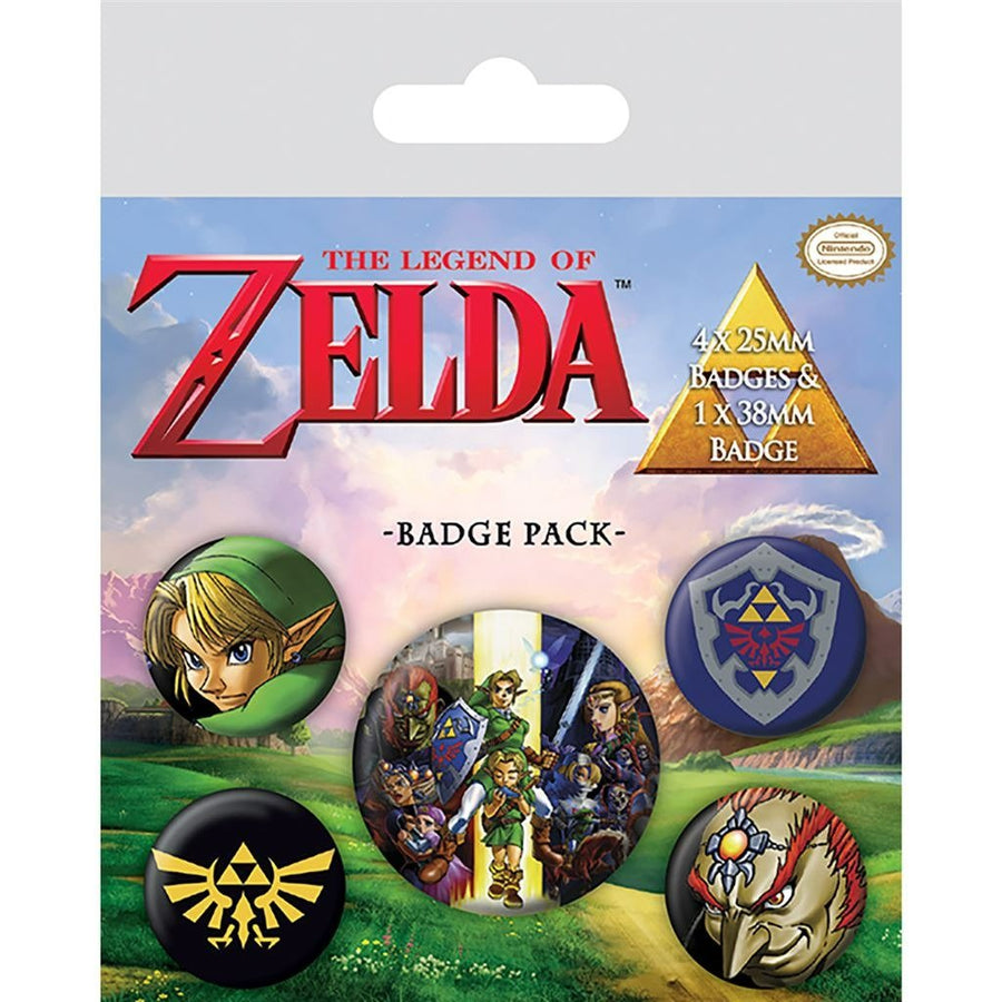 The Legend of Zelda official badge pack of 5 | Pyramid - 1