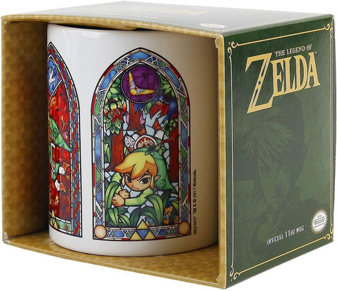 The Legend of Zelda stained glass official mug 11oz/315ml white | Pyramid - 2